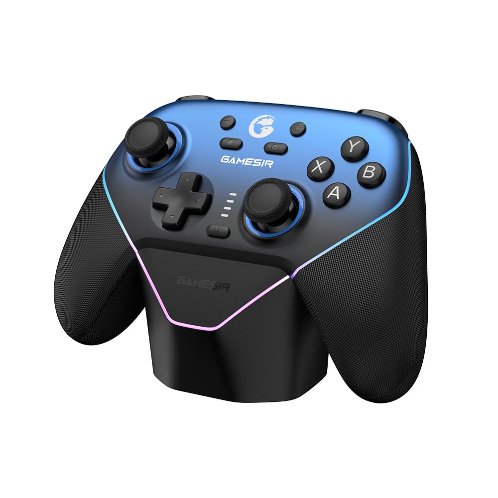 Control Inalámbrico GameSir Super Nova Azul – Bluetooth y RGB para PC, Switch, Android e iPhone