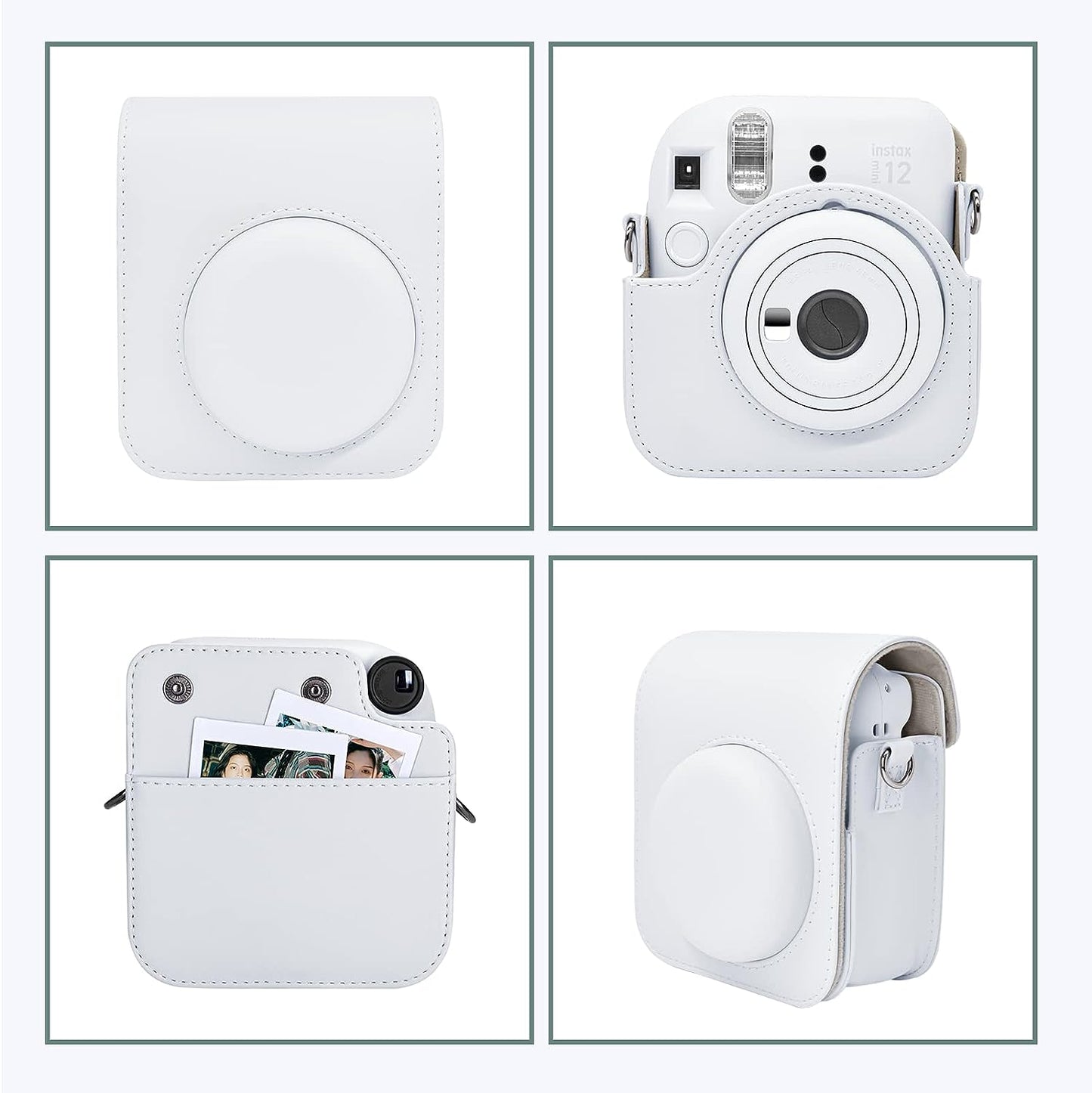 Estuche Camara Instax Mini 12 Blanco Arcilla