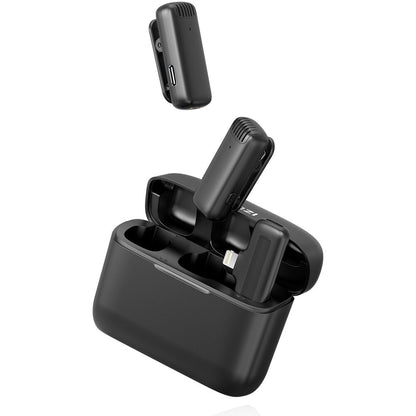 Micrófono Inalámbrico Ulanzi J12 para iPhone - Sistema Profesional con Conector Lightning