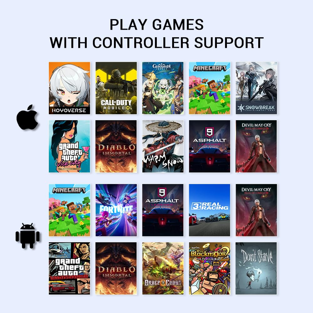 Control GameSir X5 Lite Negro – Controlador Móvil Tipo C para Gaming Profesional