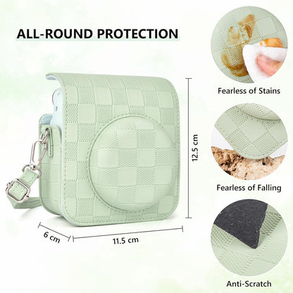 Estuche Cámara Instax Mini 12 Cuadros Verde