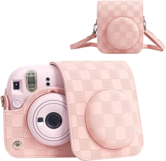 Estuche Cámara Instax Mini 12 Cuadros Rosado