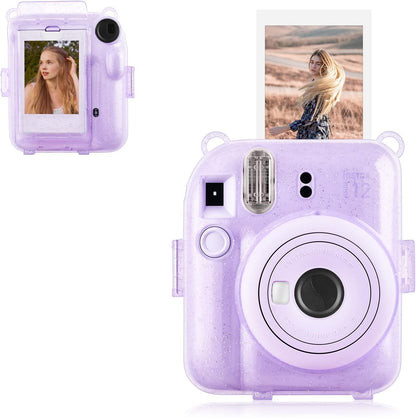 Protector  Escarchado Instax Mini 12 Lila