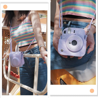 Estuche Camara Instax Mini 12 Lila