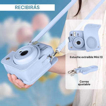 Estuche Camara Instax Mini 12 y Mini 13  Azul