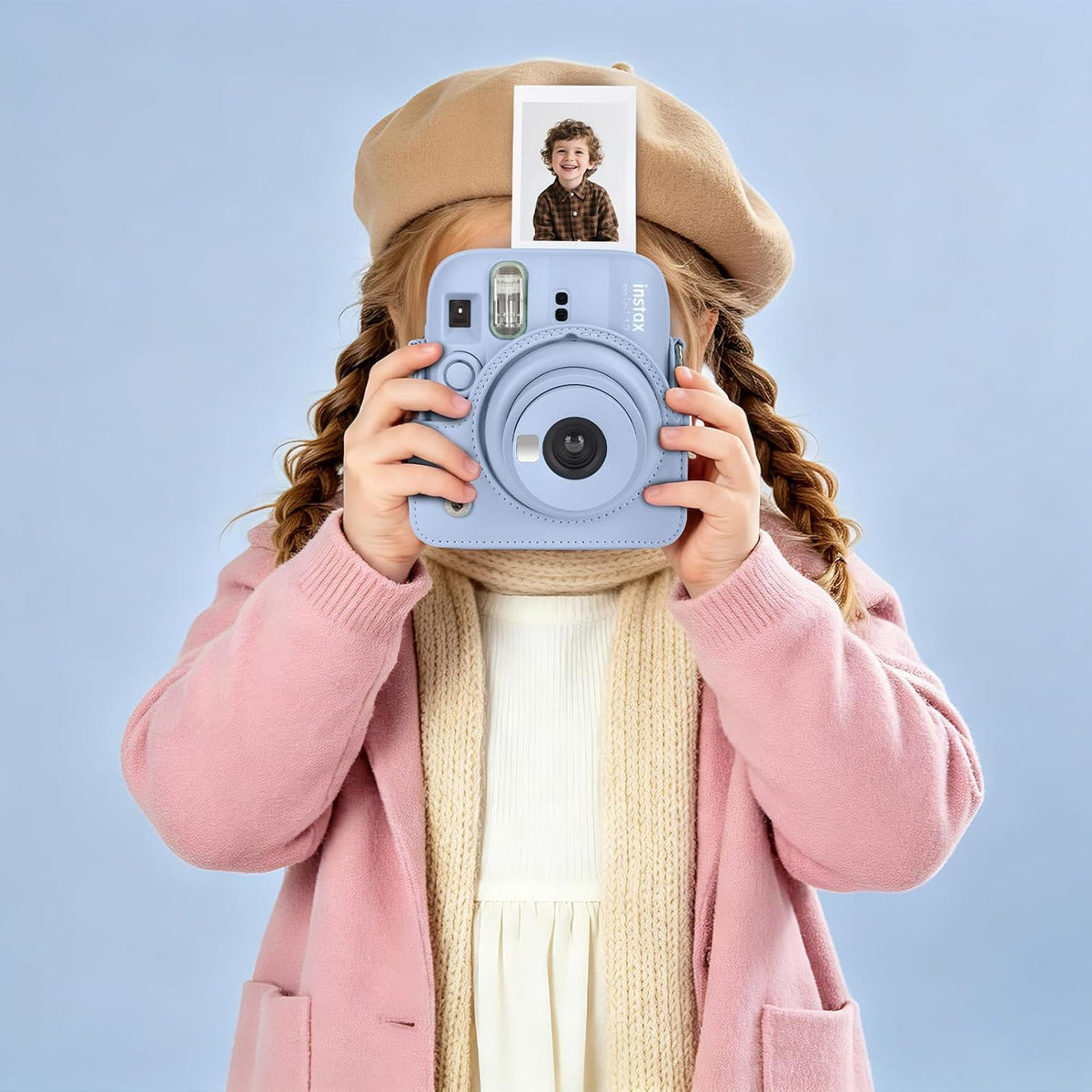Estuche Camara Instax Mini 12 y Mini 13  Azul