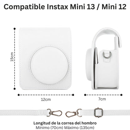 Combo Blanco Instax Mini 12 y Mini 13 Estuche + Álbum + Marcos
