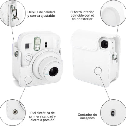 Combo Blanco Instax Mini 12 y Mini 13 Estuche + Álbum + Marcos