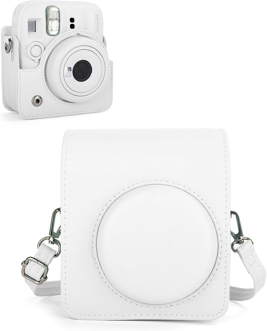 Estuche Camara Instax Mini 12 y mini 13 Blanco Arcilla