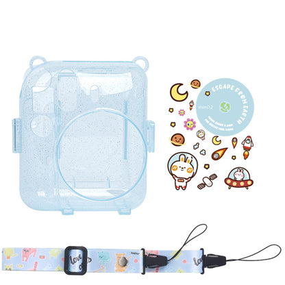 Protector  Escarchado Instax Mini 12 Azul
