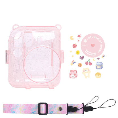 Protector  Escarchado Instax Mini 12 Rosado
