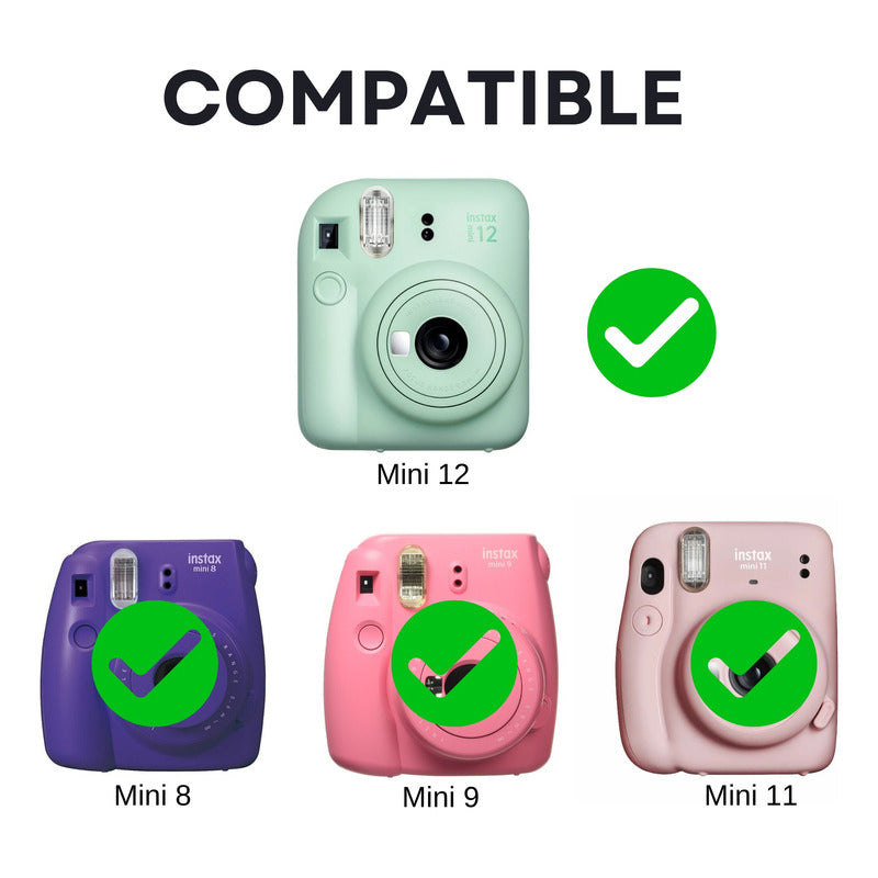 Estuche Instax Mini Margaritas Lila