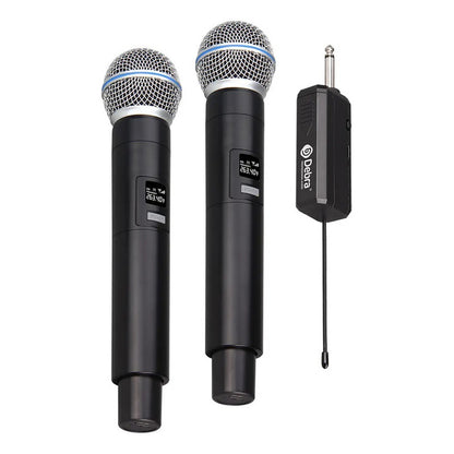 Micrófono Inalámbrico Debra VP-02 – Kit Doble con Adaptador 3.5 mm