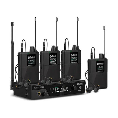 Sistema de Monitoreo In-ear ST102 – 24-bit Entradas XLR/6.5/3.5 y BT 5.0