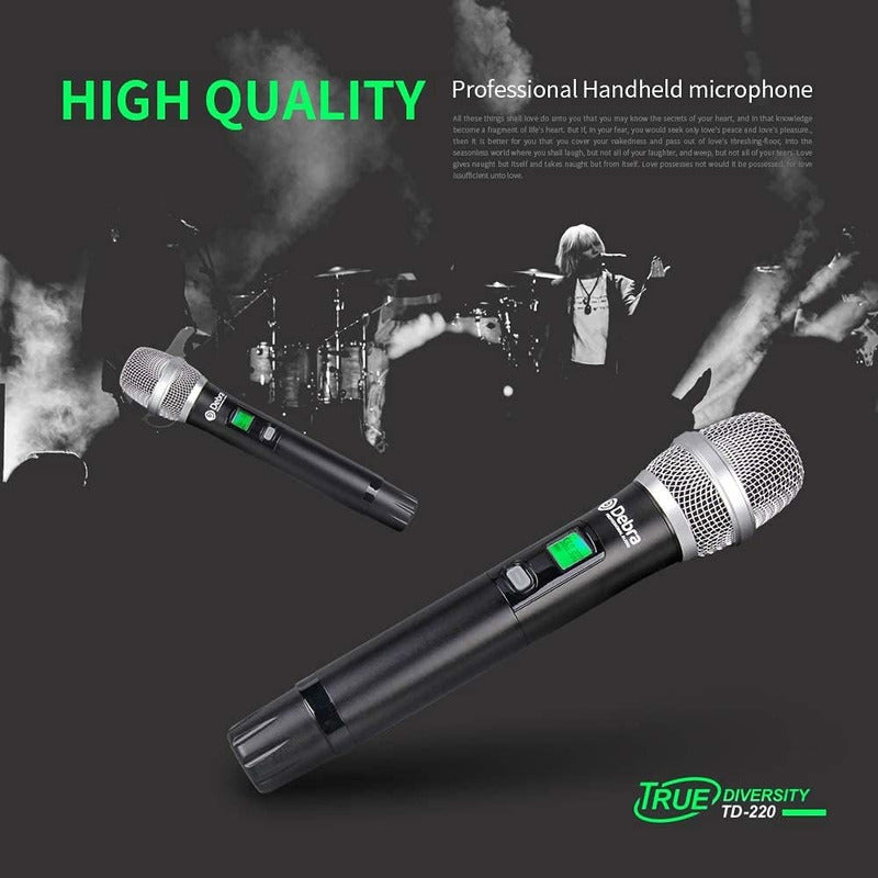 Micrófono Profesional Uhf Para Cantante Debra Td-220