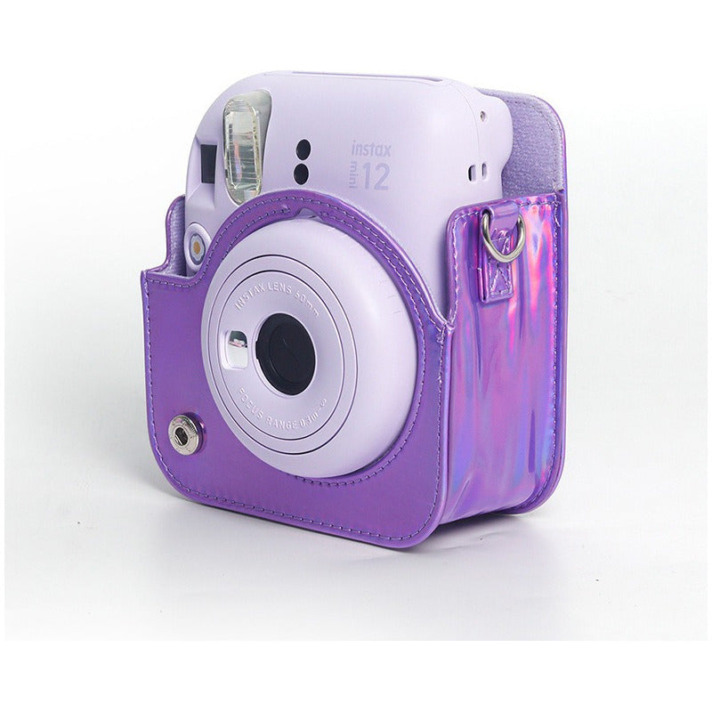 Estuche Metalizado Camara Instax Mini 12 Morado