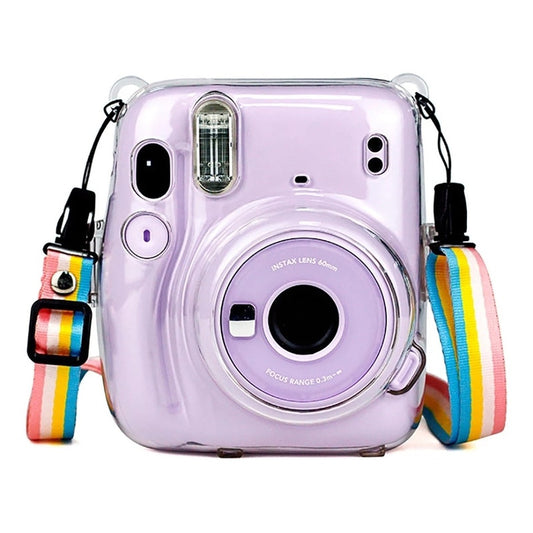 Protector Transparente Instax Mini 11 con Correa | Carcasa Rígida de Policarbonato