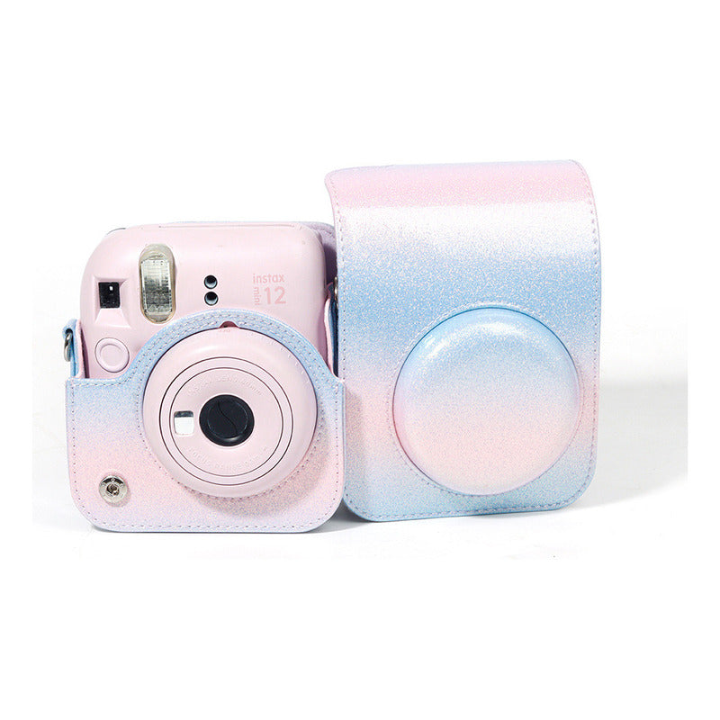 Estuche Camara Instax Mini 12 Dazzel Pink and Blue