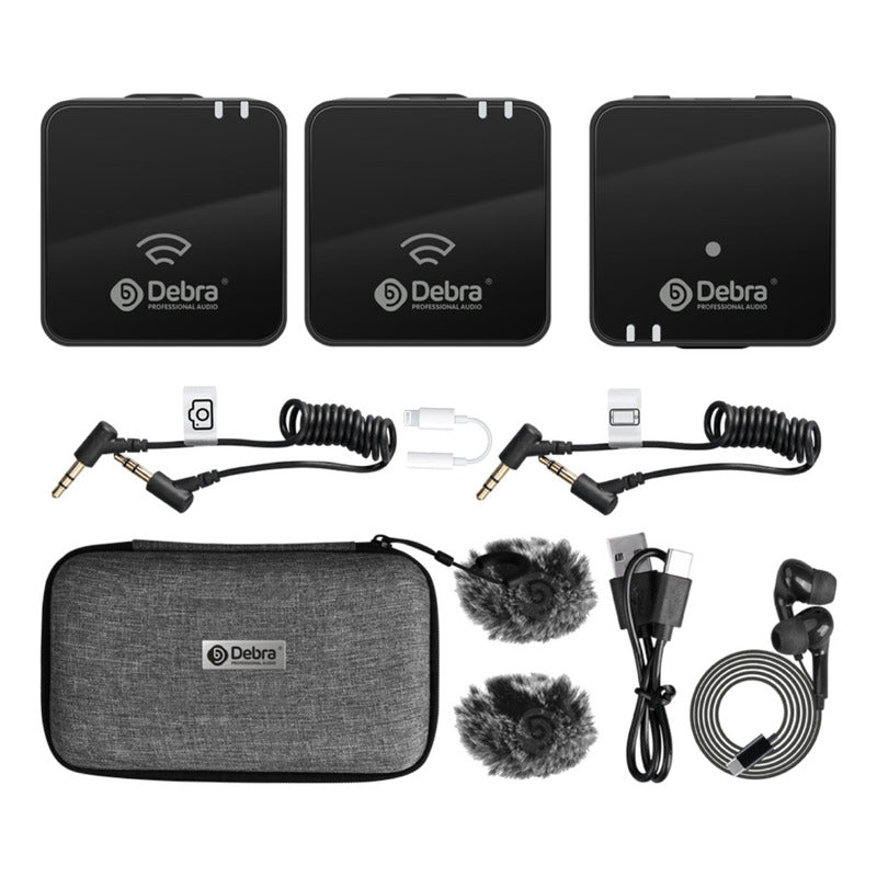 Micrófono Inalámbrico Lavalier W90 - Audio Profesional para Grabaciones, Videos y Podcasts