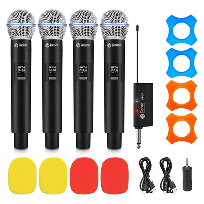 Micrófonos Inalámbricos VP-04 – Recargables, Plug & Play