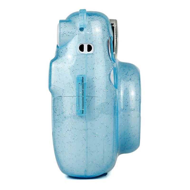 Protector Cámara Instax Mini 11 Escarchado | Con Correa Extraíble Azul