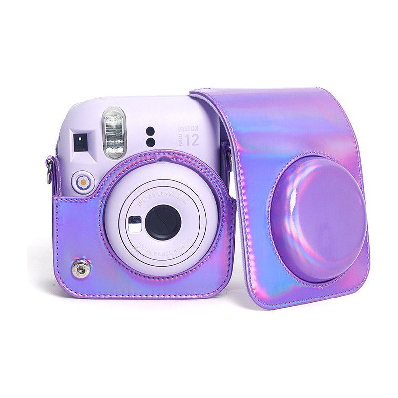 Estuche Metalizado Camara Instax Mini 12 Morado