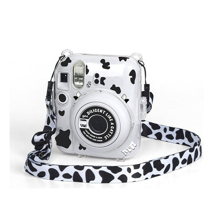 Protector Transparente Instax Mini 12 con Correa y Pegatina | Carcasa de Policarbonato D1