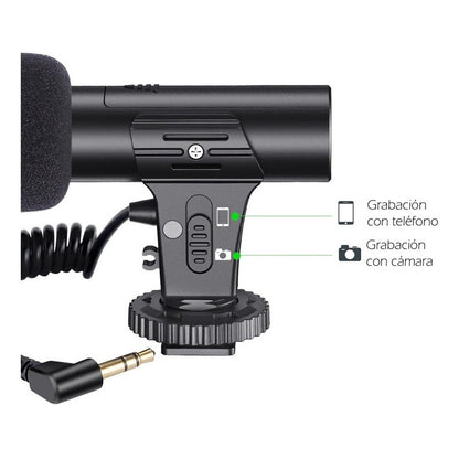 Micrófono de Calidad con Conector 3.5mm - Diseño Ecológico y Compatibilidad Universal