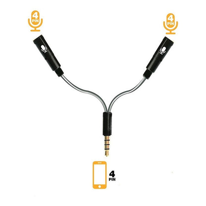 Adaptador 2 Micrófonos