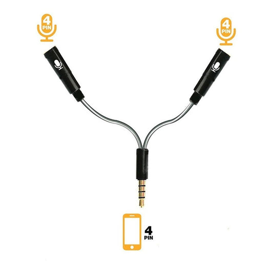 Adaptador 2 Micrófonos