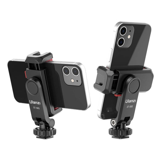 Ulanzi ST-06S – Soporte de Teléfono con 2 Zapatas Frías y Rosca 1/4"