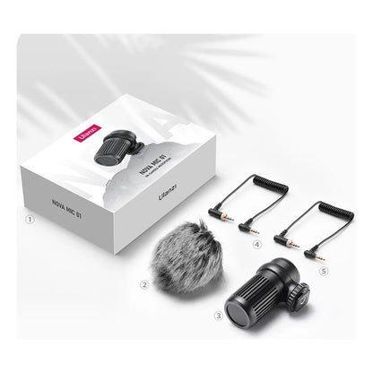 Micrófono Ulanzi Nova Mic01 - Direccional Cardioide Profesional para Cámaras y Smartphones