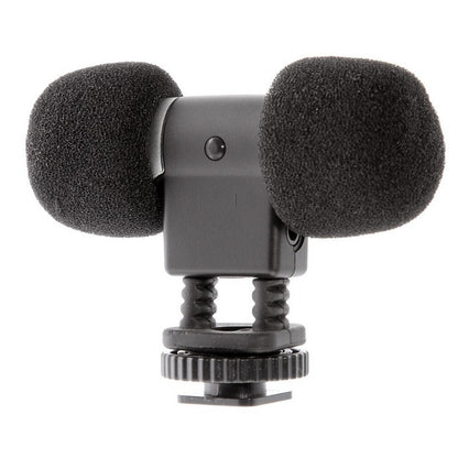 Micrófono Estéreo BOYA BY-MM3 Condensador Doble Cabeza para iPhone Android DSLR Streaming