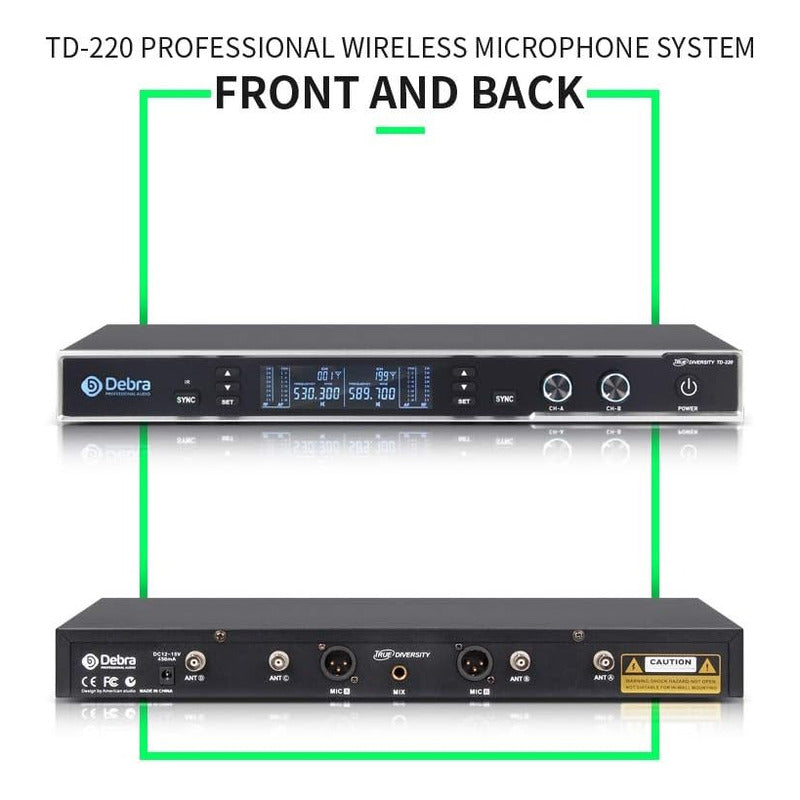 Micrófono Profesional Uhf Para Cantante Debra Td-220