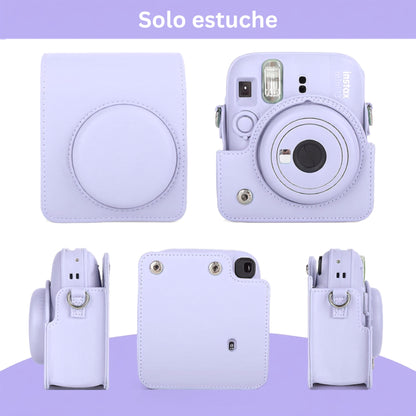Combo Lila Instax Mini 12 Y Mini 13 Estuche + Álbum + Marcos
