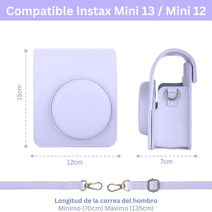Estuche Camara Instax Mini 12 y Mini 13 Lila
