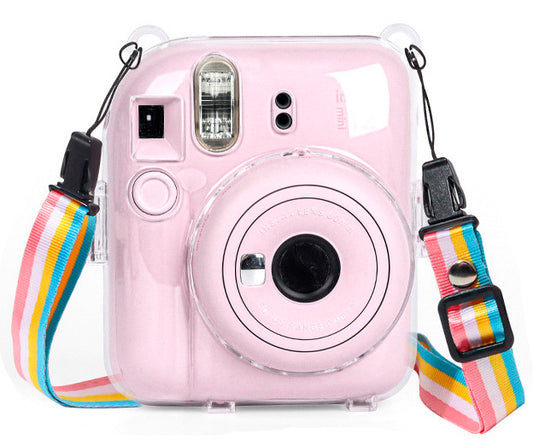 Protector Transparente Para Instax Mini 12 Correa Multicolor