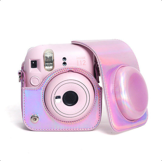 Estuche Metalizado Camara Instax Mini 12 Rosado
