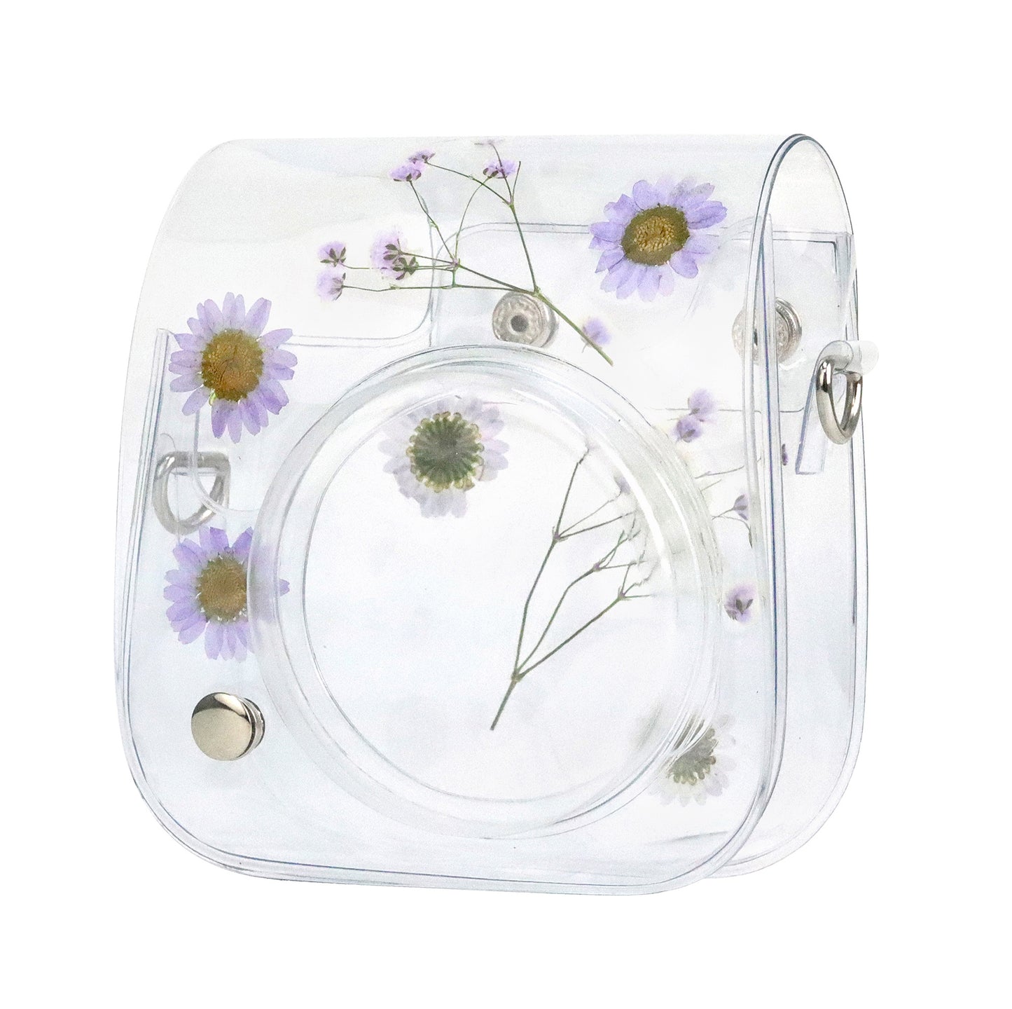 Estuche Instax Mini Margaritas Lila