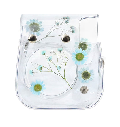 Estuche Instax Mini Margaritas Azul