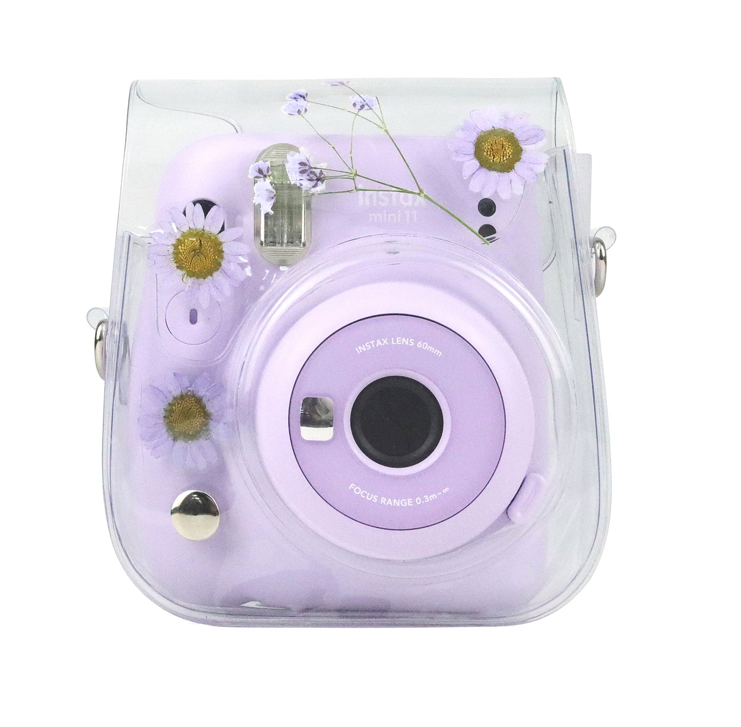 Estuche Instax Mini Margaritas Lila