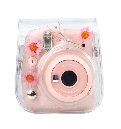 Estuche Instax Mini Margaritas Rosado