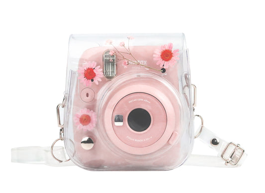 Estuche Instax Mini Margaritas Rosado