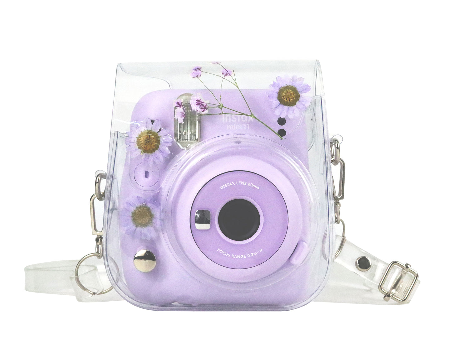 Estuche Instax Mini Margaritas Lila