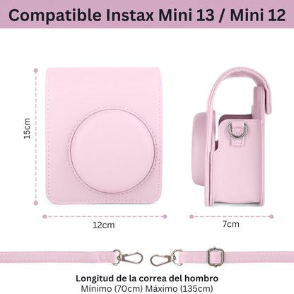 Estuche Camara Instax Mini 12 Y Mini 13 Rosado