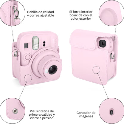 Estuche Camara Instax Mini 12 Y Mini 13 Rosado