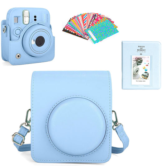 Combo Azul Instax Mini 12 Y MINI 13 Estuche + Álbum + Marcos
