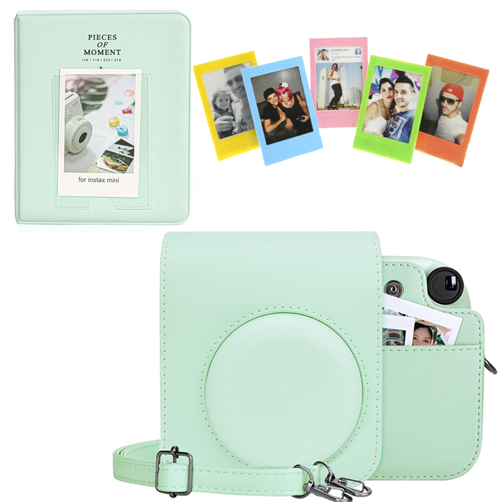 Combo Verde Instax Mini 12 Estuche + Álbum + Marcos