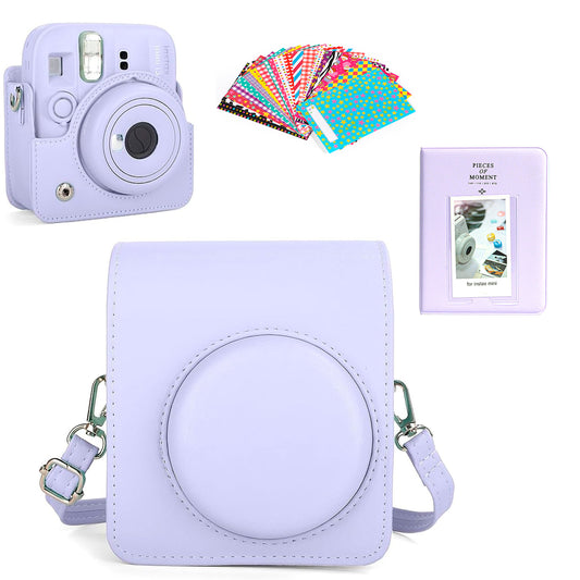 Combo Lila Instax Mini 12 Y Mini 13 Estuche + Álbum + Marcos