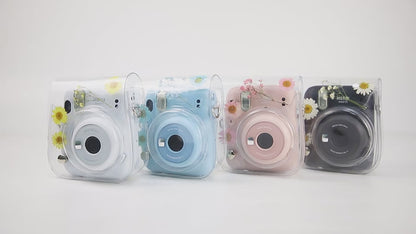 Estuche Instax Mini Margaritas Azul